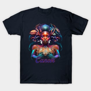 Cancer Zodiac Sign Crab Woman T-Shirt